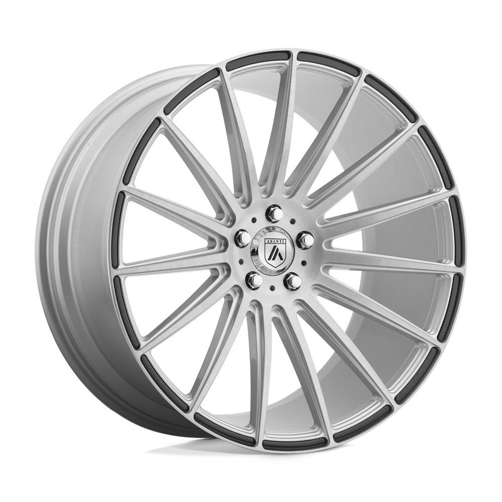 Asanti Black Abl 14 Polaris Brushed Silver Carbon Fiber Insert