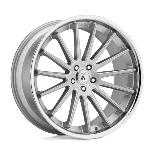 Asanti Black Abl 24 Beta Brushed Silver Chrome Lip