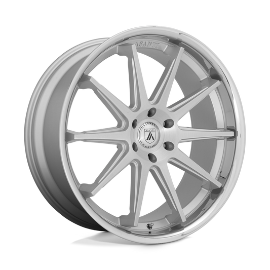 Asanti Black Abl 29 Emperor Brushed Silver With Chrome Lip