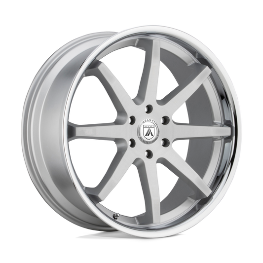 Asanti Black Abl 32 Kaiser Brushed Silver Chrome Lip