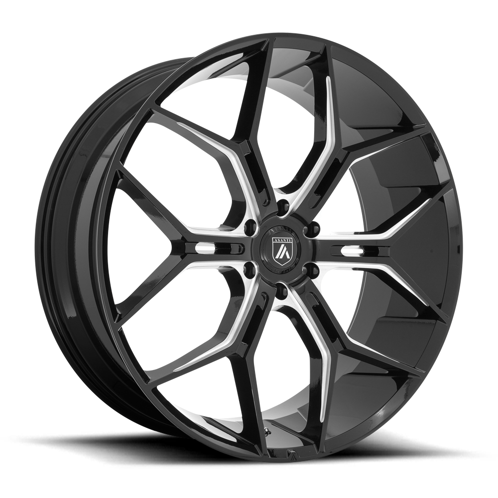 Asanti Black Abl 38 Monarch Truck Gloss Black Milled