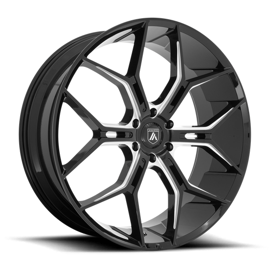 Asanti Black Abl 38 Monarch Truck Gloss Black Milled
