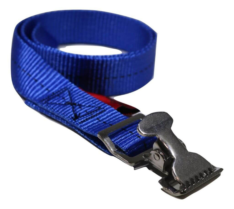 Load image into Gallery viewer, 1&quot; x 30 inch Stainless Steel Alligator Spring Clip Tourniquet Wrap Strap | COLOR OPTIONS
