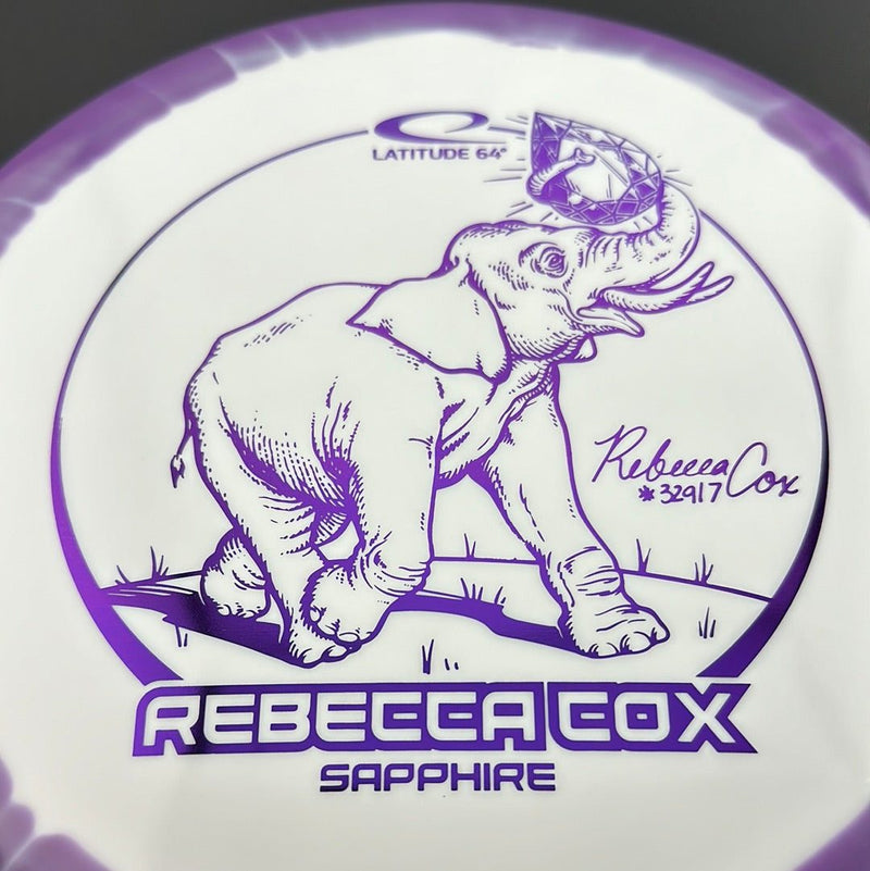 Load image into Gallery viewer, Gold Orbit Sapphire - Rebecca Cox 2024 Tour Series
