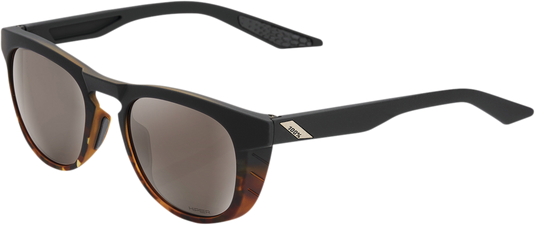 100% Slent Sunglasses - Black - Silver Mirror 61035-404-01