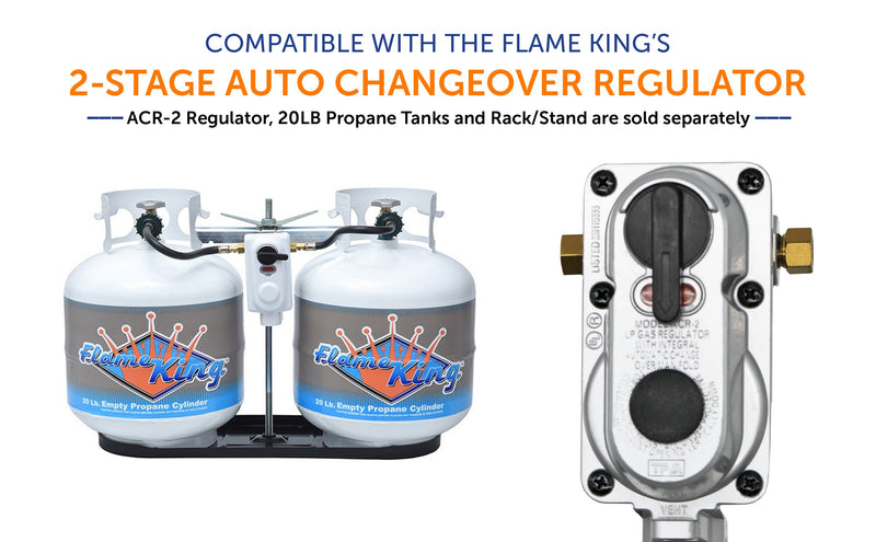 Load image into Gallery viewer, Flame King 12 Inch RV Trailer Propane Tank Pigtail Hose Connector
