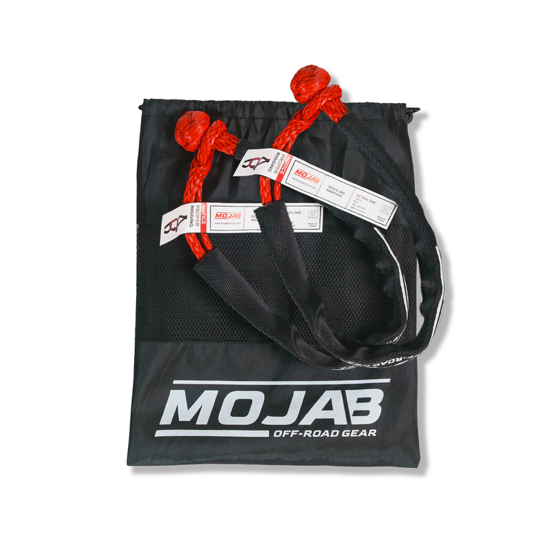 Load image into Gallery viewer, Soft Shackle 1/4'' x 24'' with sleeve and bag (Set of 2 Shackles) (Lifetime Warranty)
