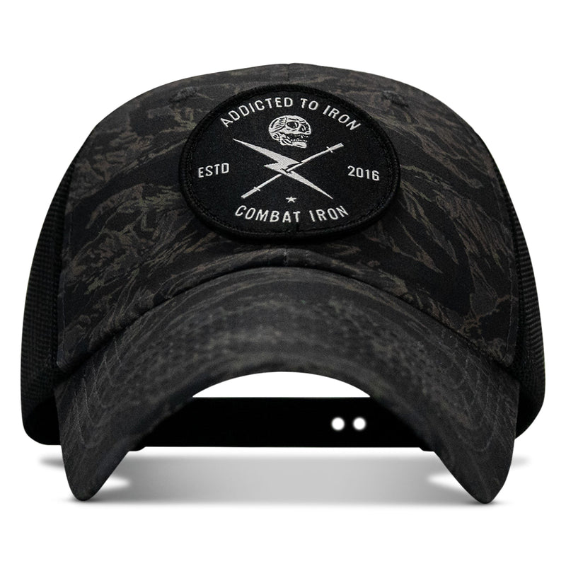Load image into Gallery viewer, Addicted To Iron Patch Tactical Ripstop Mesh Snapback Hat
