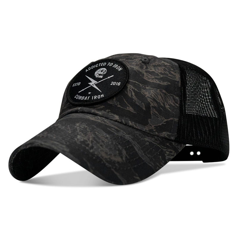Load image into Gallery viewer, Addicted To Iron Patch Tactical Ripstop Mesh Snapback Hat
