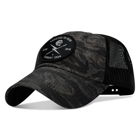 Addicted To Iron Patch Tactical Ripstop Mesh Snapback Hat