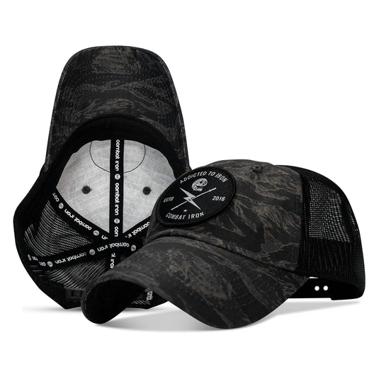 Addicted To Iron Patch Tactical Ripstop Mesh Snapback Hat