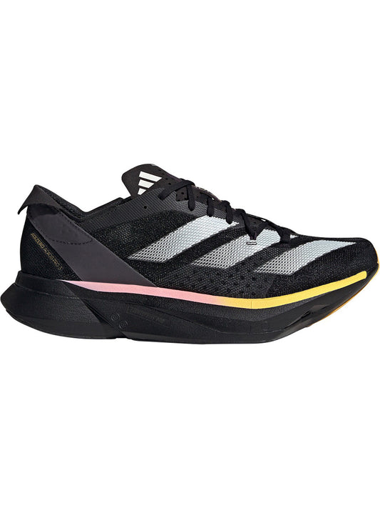Women's Adidas Adizero Adios Pro 3, Core Black/Zero Metallic/Spark, 6.5 B Medium - Skoutley Outdoors LLC