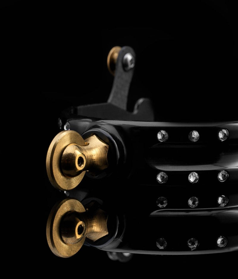 Load image into Gallery viewer, American Equus &quot;Quik-X&quot; Interchangeable  Western Spurs - Crystal Edition
