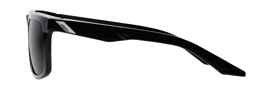 100% Blake Sunglasses - Polished Black - Grey PeakPolar 60028-00000