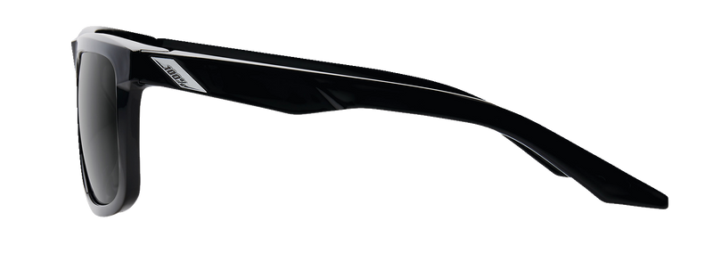 Load image into Gallery viewer, 100% Blake Sunglasses - Polished Black - Grey PeakPolar 60028-00000
