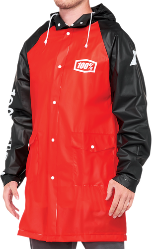100% Torrent Raincoat - Red/Black - Small 20040-00005
