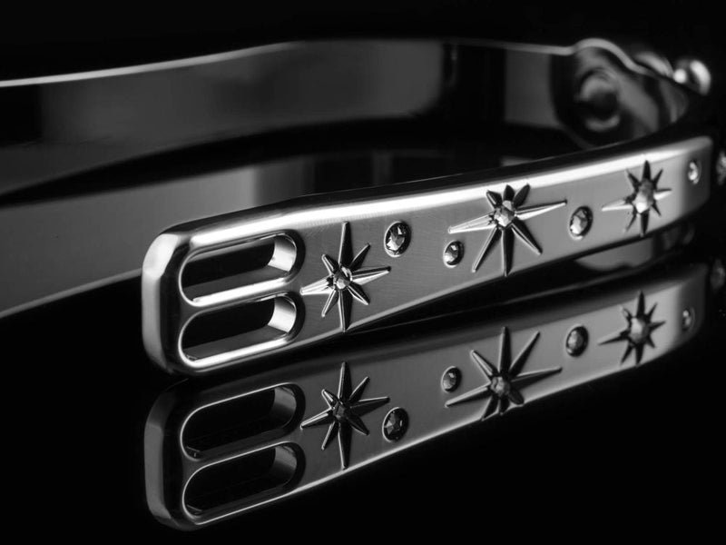 Load image into Gallery viewer, American Equus &quot;Quik-X&quot; Interchangeable English Spurs - Shooting Star Edition
