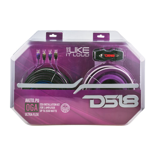 0-GA Amplifier Installation Wiring Kit - Purple