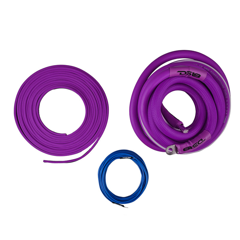 Load image into Gallery viewer, 0-GA Amplifier Installation Wiring Kit - Purple
