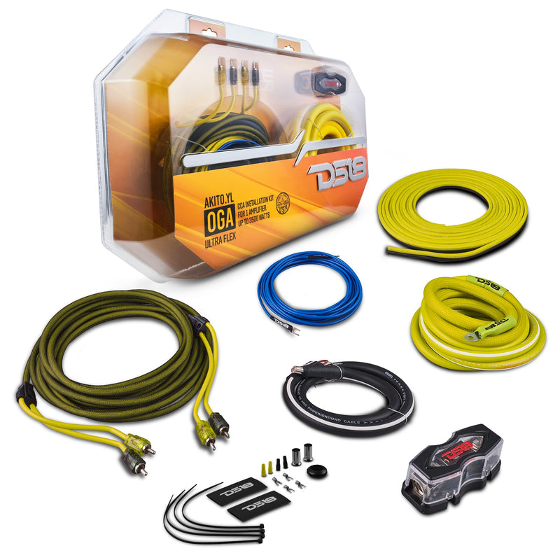Load image into Gallery viewer, 0-GA Amplifier Installation Wiring Kit - Yellow
