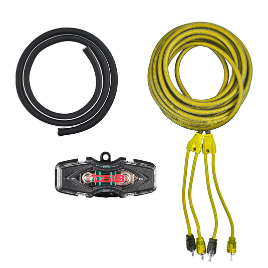 4-GA Amplifier Installation Kit - YELLOW