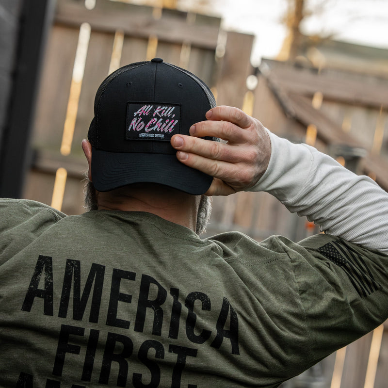 Load image into Gallery viewer, All Kill No Chill Patch Snapback Hat
