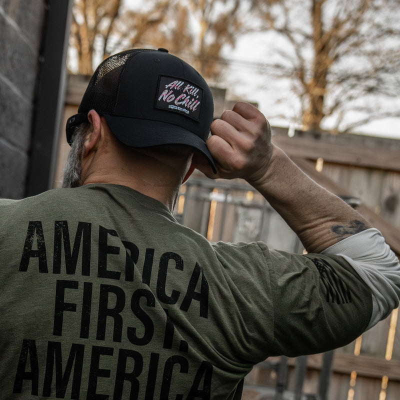 Load image into Gallery viewer, All Kill No Chill Patch Snapback Hat
