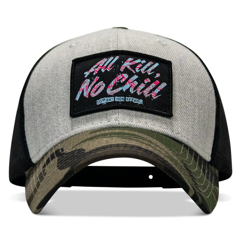Load image into Gallery viewer, All Kill No Chill Patch Snapback Hat

