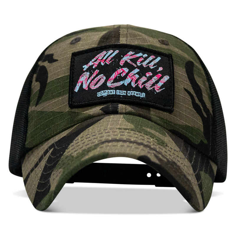 Load image into Gallery viewer, All Kill No Chill Patch Tactical Ripstop Mesh Snapback Hat
