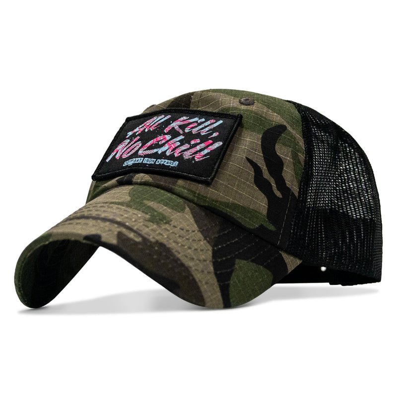 Load image into Gallery viewer, All Kill No Chill Patch Tactical Ripstop Mesh Snapback Hat
