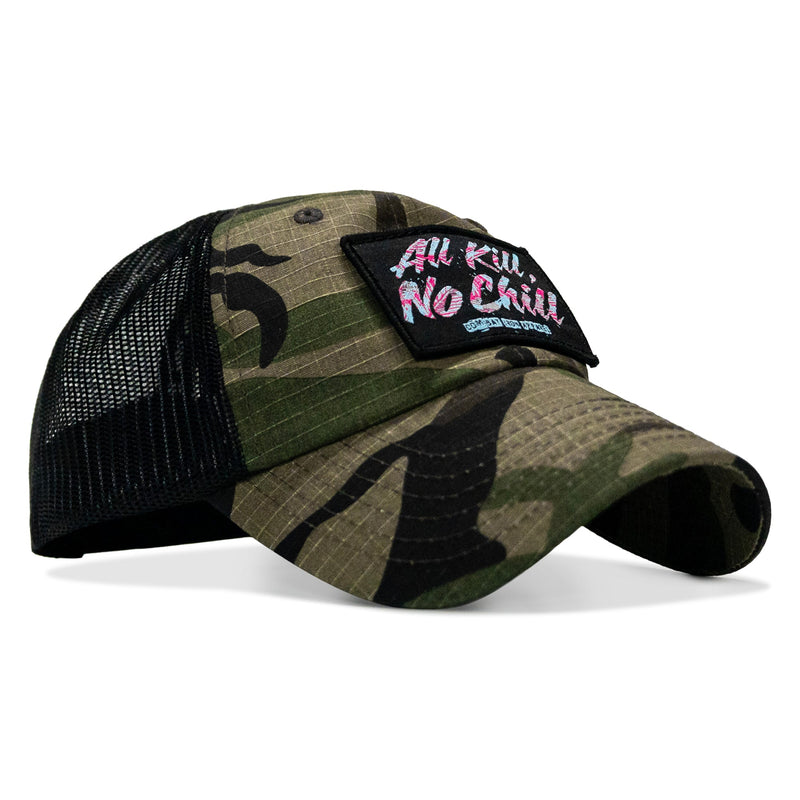 Load image into Gallery viewer, All Kill No Chill Patch Tactical Ripstop Mesh Snapback Hat

