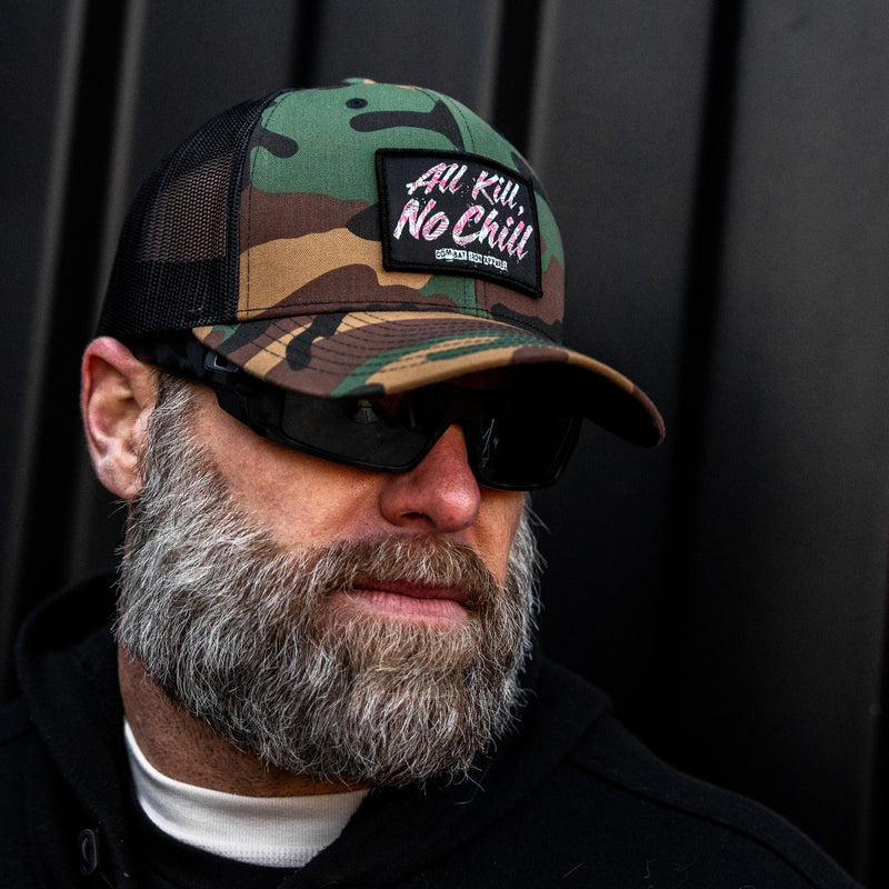Load image into Gallery viewer, All Kill No Chill Patch Snapback Hat

