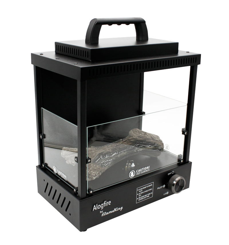 Load image into Gallery viewer, Flame King Portable Propane Alogfire Fireplace Heater Indoor and Outdoor
