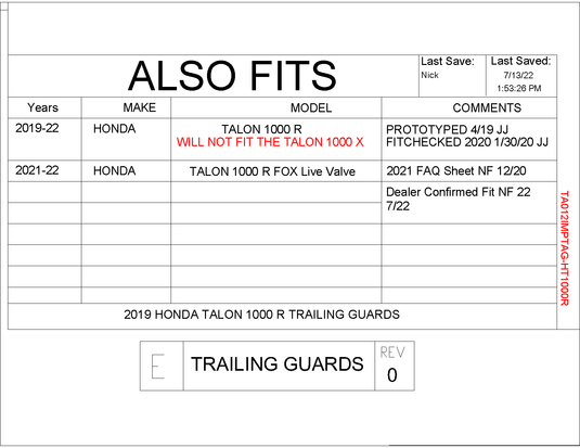 Trail Armor Trailing Arm Impact Guards for Honda Talon 1000R