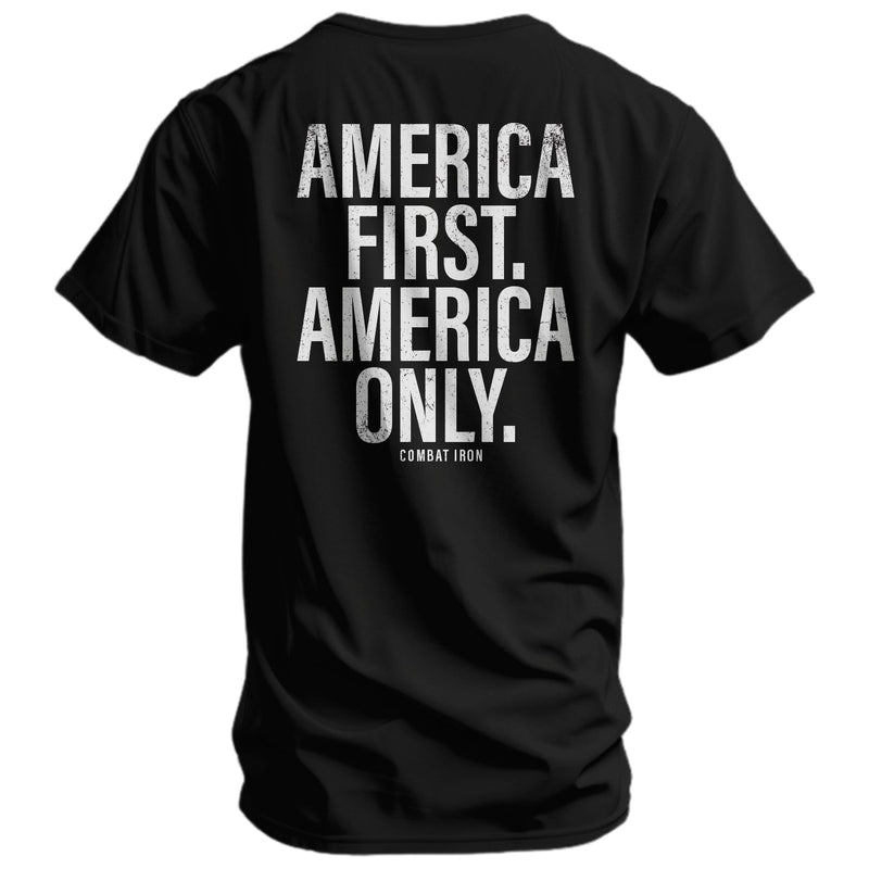 Load image into Gallery viewer, America First. American Only. Men's T-Shirt
