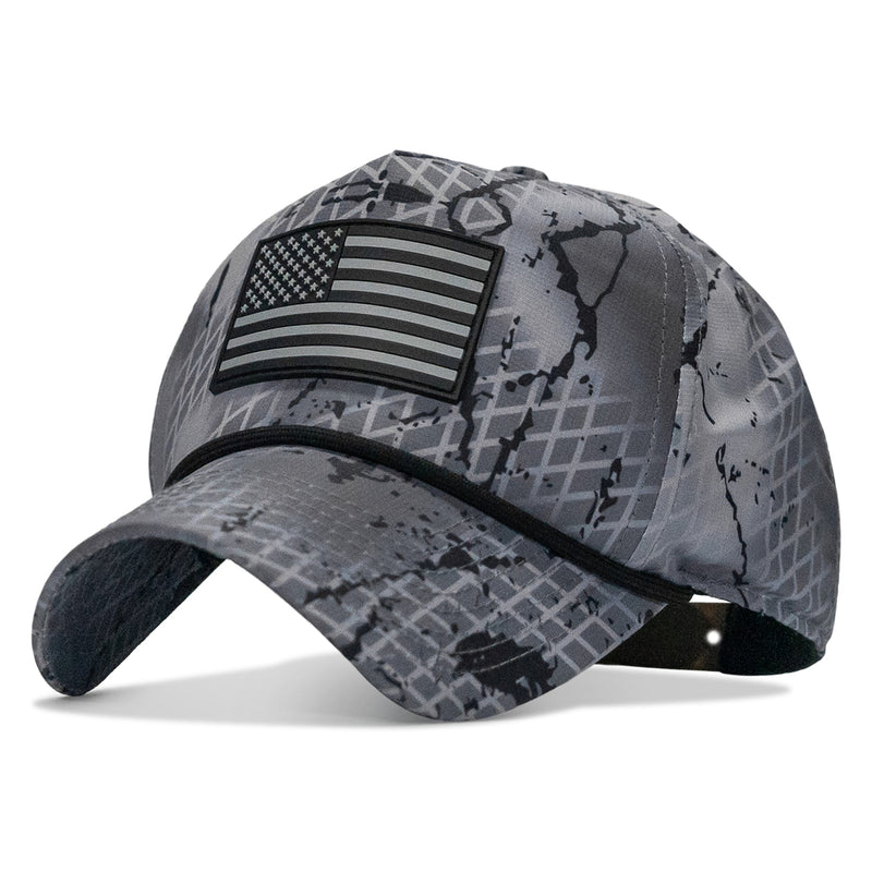 Load image into Gallery viewer, American Flag PVC Patch Waterproof Weekender Snapback
