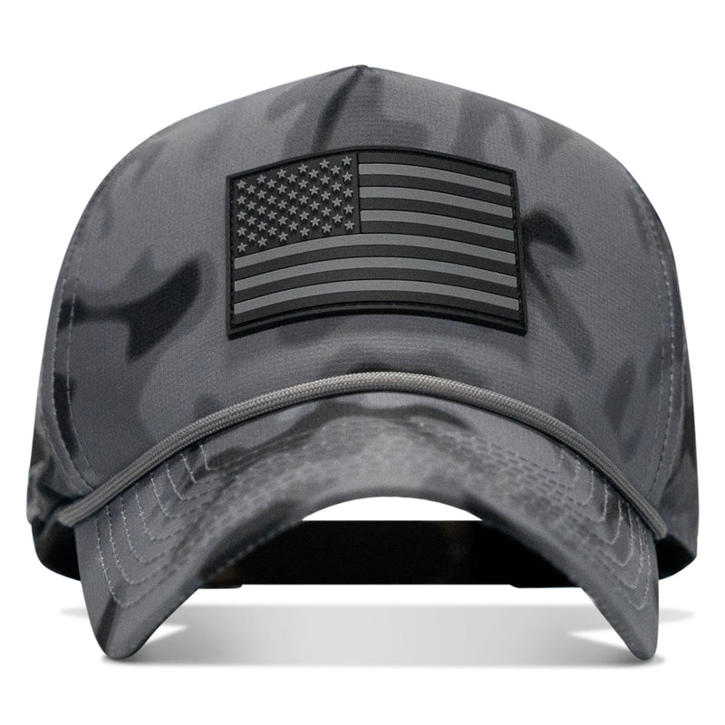 Load image into Gallery viewer, American Flag PVC Patch Waterproof Weekender Snapback
