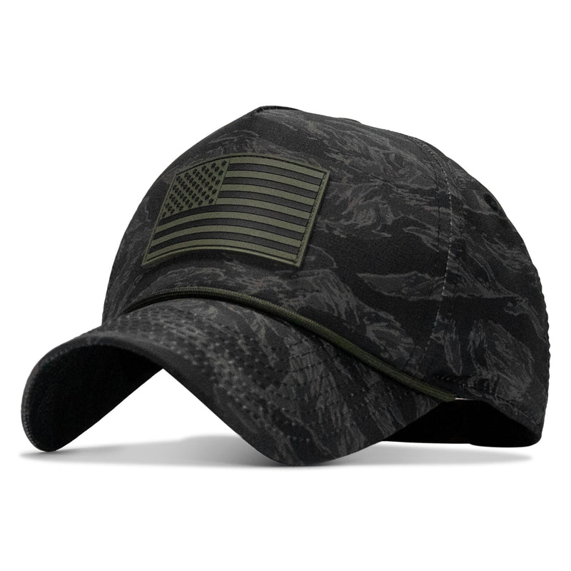 Load image into Gallery viewer, American Flag PVC Patch Waterproof Weekender Snapback
