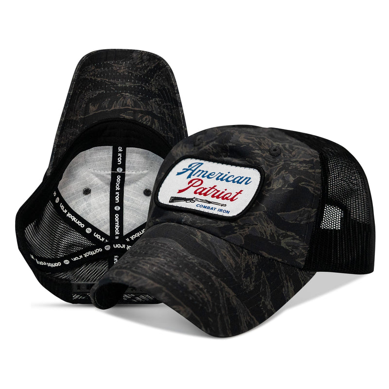 Load image into Gallery viewer, American Patriot Patch Tactical Ripstop Mesh Snapback Hat
