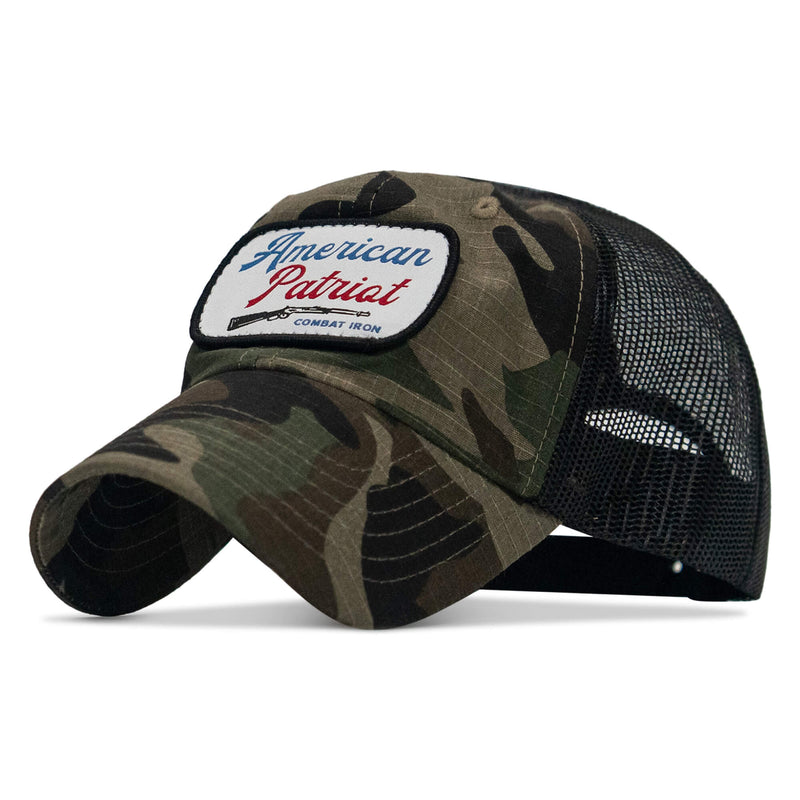 Load image into Gallery viewer, American Patriot Patch Tactical Ripstop Mesh Snapback Hat
