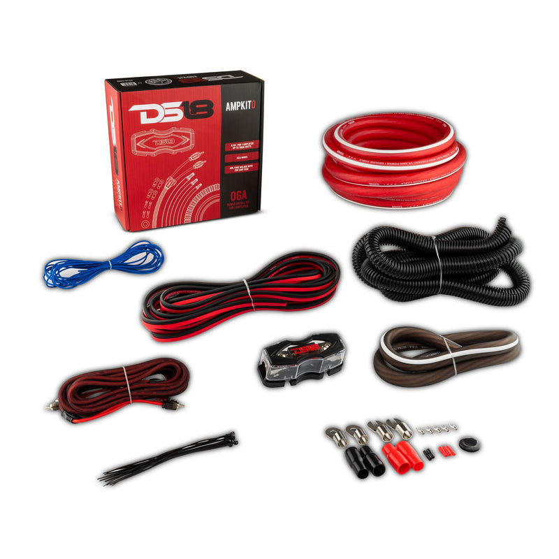 Load image into Gallery viewer, 0-GA CCA Amplifier Installation Kit - RED
