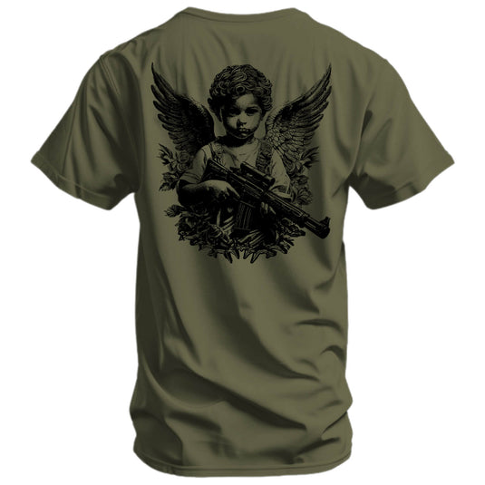 The Armed Guardian Angel Men's T-Shirt