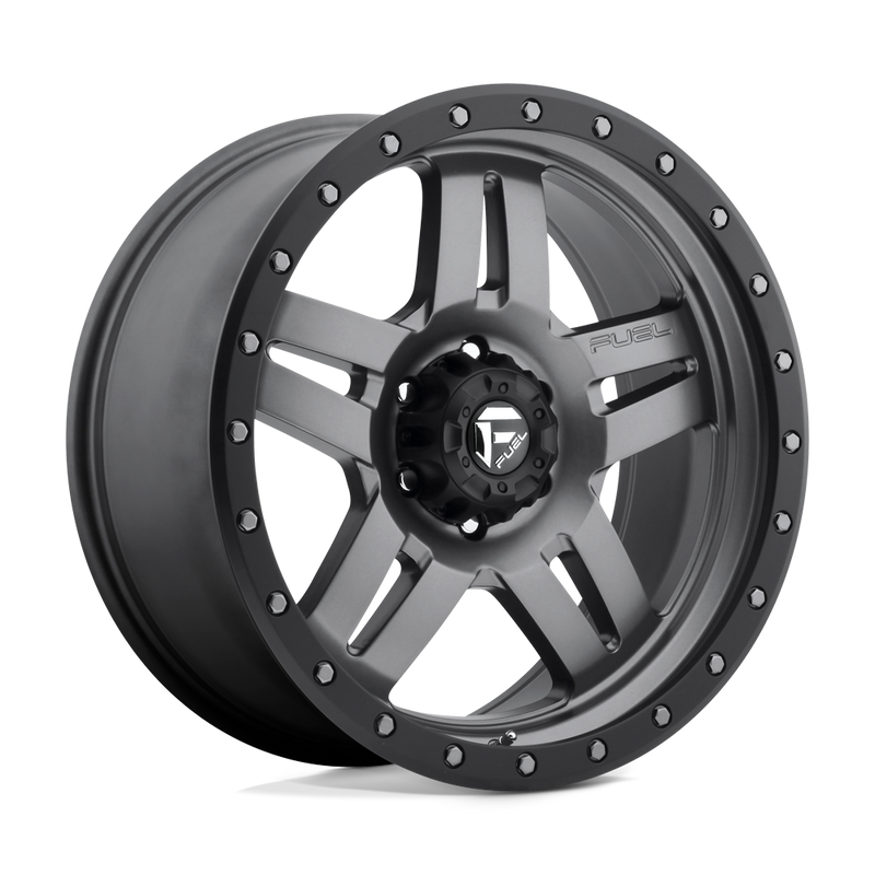 Load image into Gallery viewer, Fuel 1 Pc D558 Anza Matte Gun Metal Black Bead Ring
