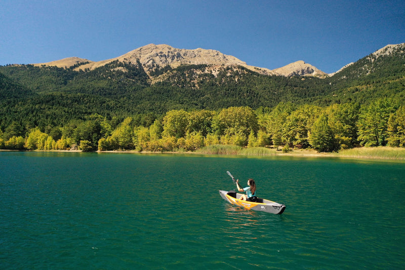 Load image into Gallery viewer, Aqua Marina TOMAHAWK AIR-K 12'4" Inflatable High Pressure Speed Kayak / Canoe
