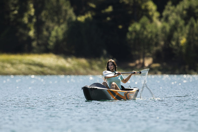 Load image into Gallery viewer, Aqua Marina TOMAHAWK AIR-K 12'4" Inflatable High Pressure Speed Kayak / Canoe
