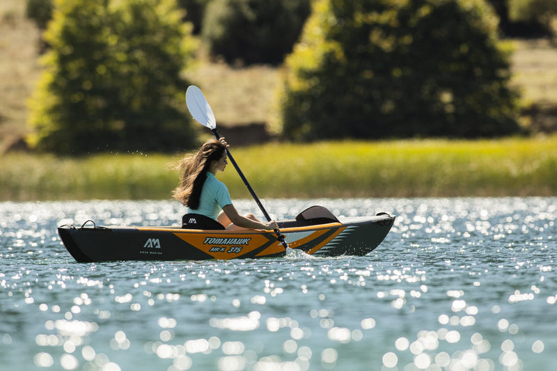 Load image into Gallery viewer, Aqua Marina TOMAHAWK AIR-K 12'4" Inflatable High Pressure Speed Kayak / Canoe
