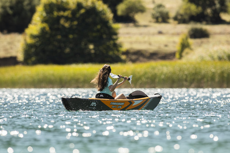 Load image into Gallery viewer, Aqua Marina TOMAHAWK AIR-K 12'4" Inflatable High Pressure Speed Kayak / Canoe
