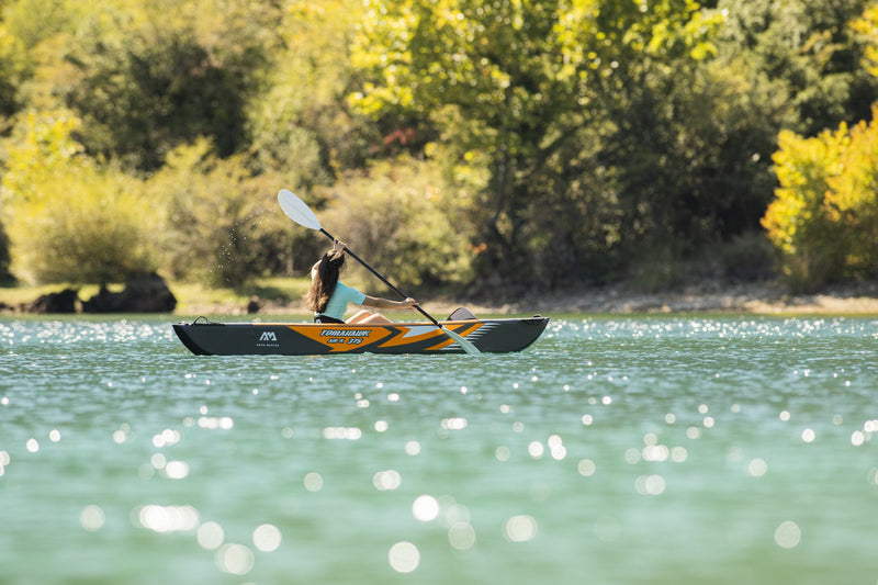 Load image into Gallery viewer, Aqua Marina TOMAHAWK AIR-K 12'4" Inflatable High Pressure Speed Kayak / Canoe
