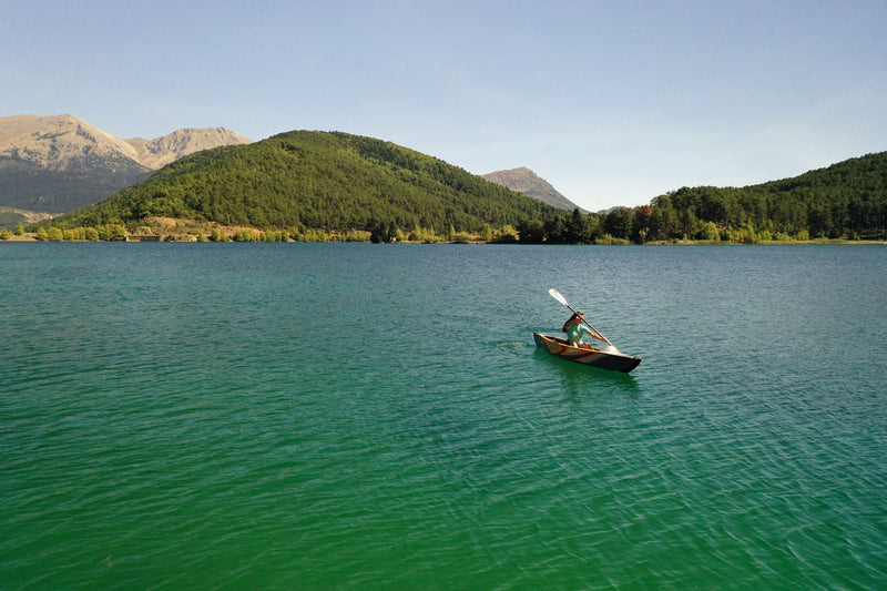 Load image into Gallery viewer, Aqua Marina TOMAHAWK AIR-K 12'4" Inflatable High Pressure Speed Kayak / Canoe
