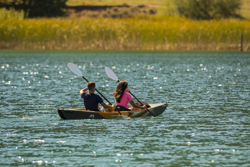 Load image into Gallery viewer, Aqua Marina TOMAHAWK AIR-K 14'5" Inflatable High Pressure Speed Kayak / Canoe
